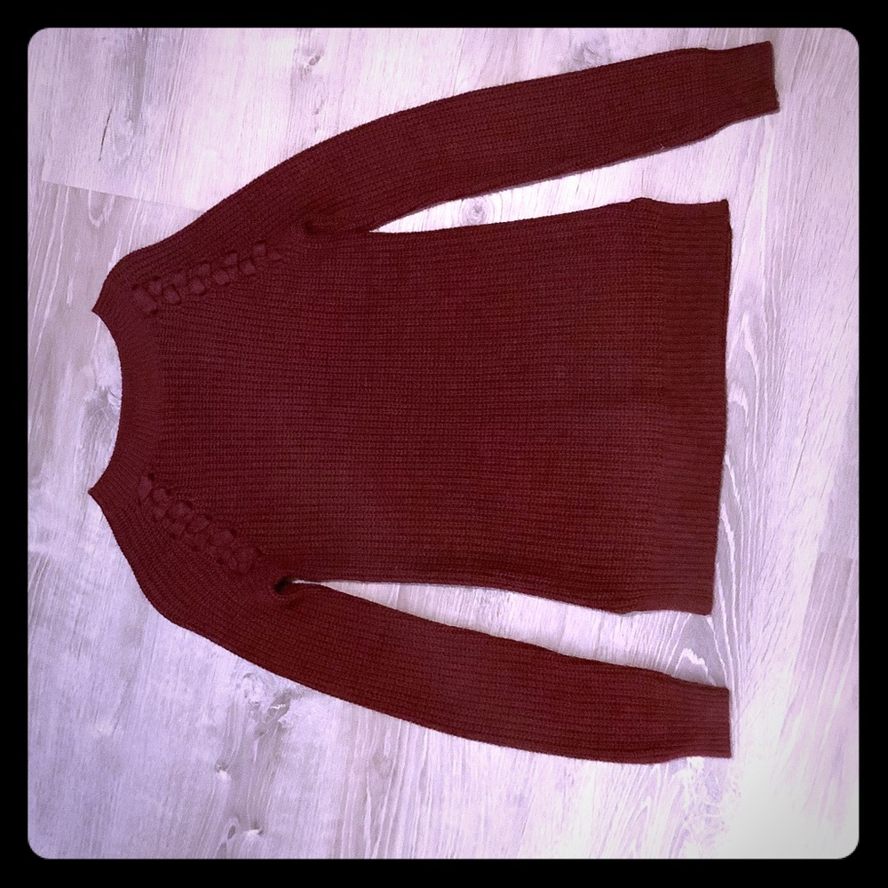 Red winter sweater